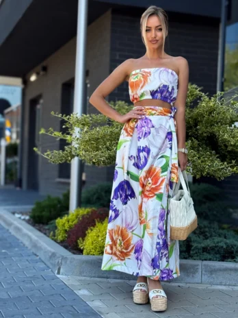 Komplet LORIS print – w kwiatki