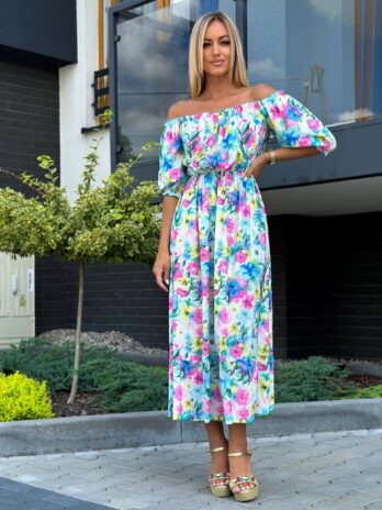 Sukienka hiszpanka TINA – kwiatuszki