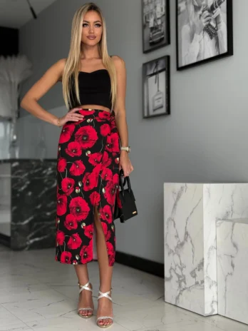 Spódnica MIDI – maki