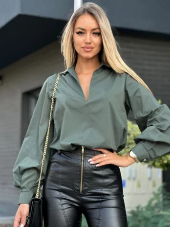 Koszula NADIA – oliwkowa