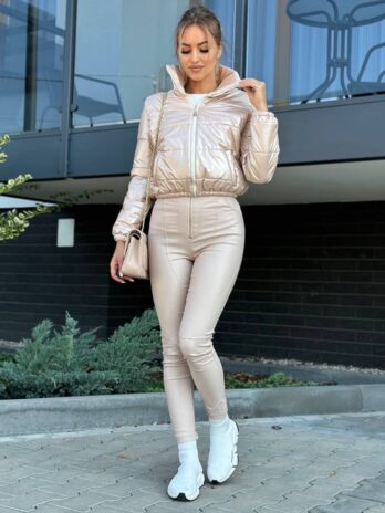 Kurtka CLARA – perłowy beż