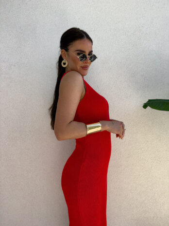 Sukienka SAONA – czerwona