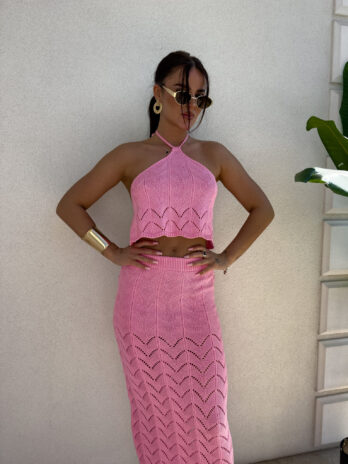 Komplet MARBELLA – mocny róż