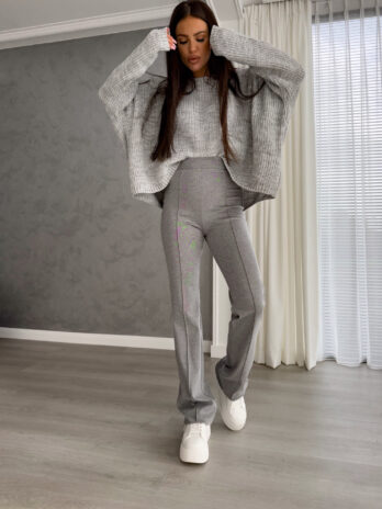 Spodnie DZWONY – szare