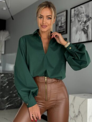 Koszula NADIA – ciemna zieleń