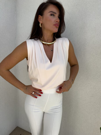 Bluzka BUSINESS – jogurtowa