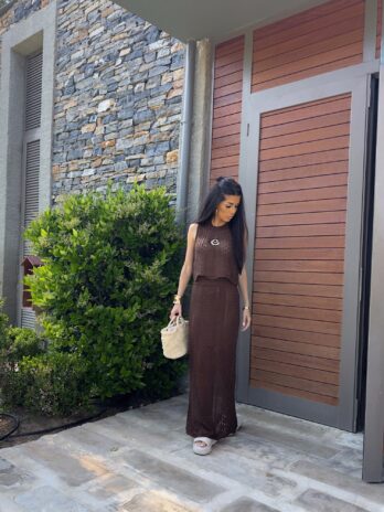 Komplet FLORIDA – czekoladowy