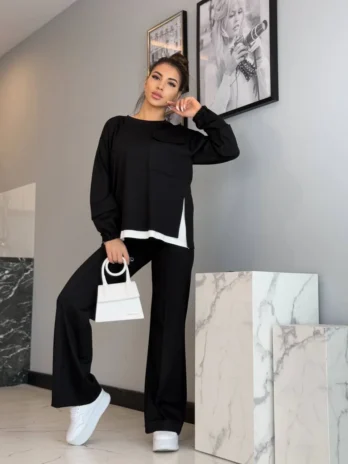 Komplet dresowy – czarny