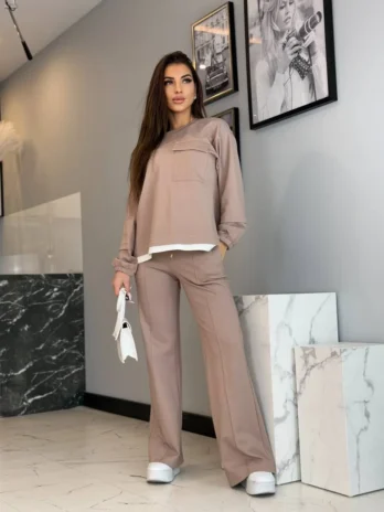 Komplet dresowy – mocca