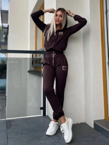 Komplet BOTTEGA MARINA – czekoladowy