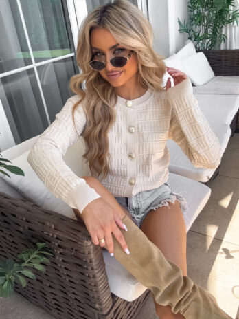 Sweter GIVEN – jasny beż By Me