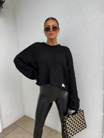 Sweter WARKOCZE – czarny By Me