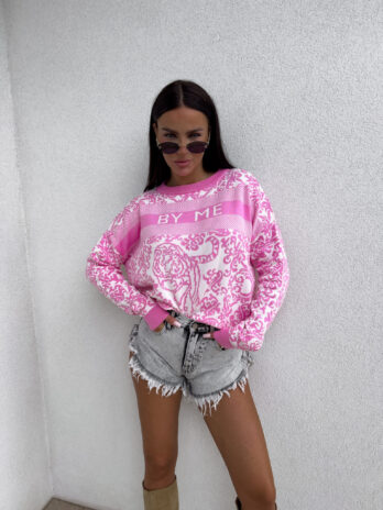 Sweter DIO – różowy By Me