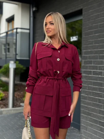 Komplet CELINE – bordowy