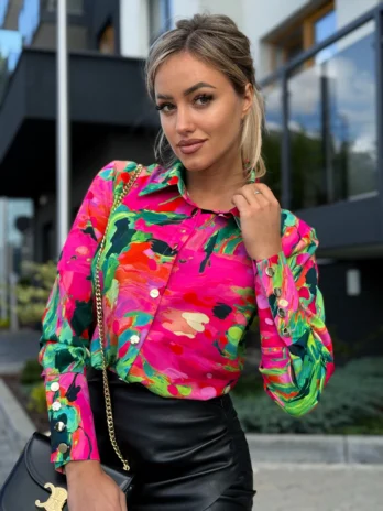 Koszula MARINA w kolorowy print