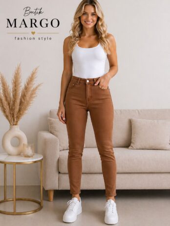 Spodnie jeansowe M.SARA – karmel