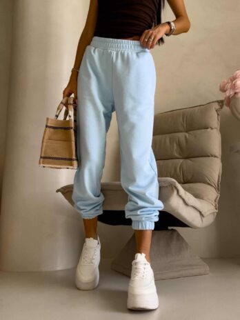 Spodnie dresowe CLASSIC – baby blue By Me